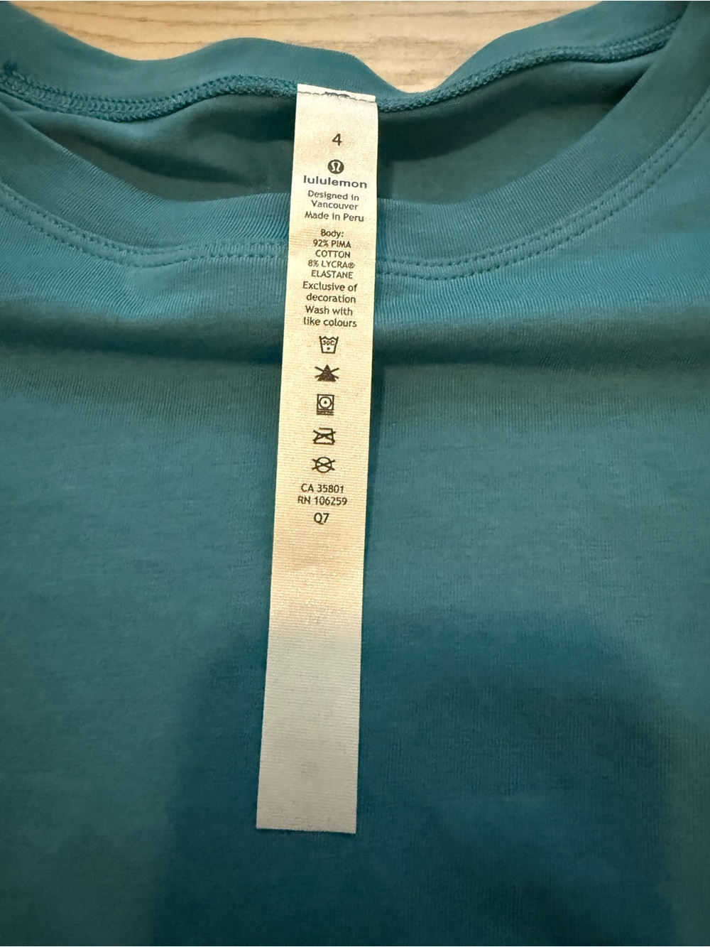 NWT Lululemon Cates Tee - Marlin - Picture 5 of 7